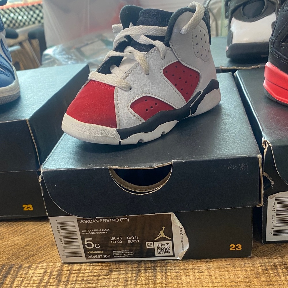 Jordan Kids Sneakers - Red and Gray